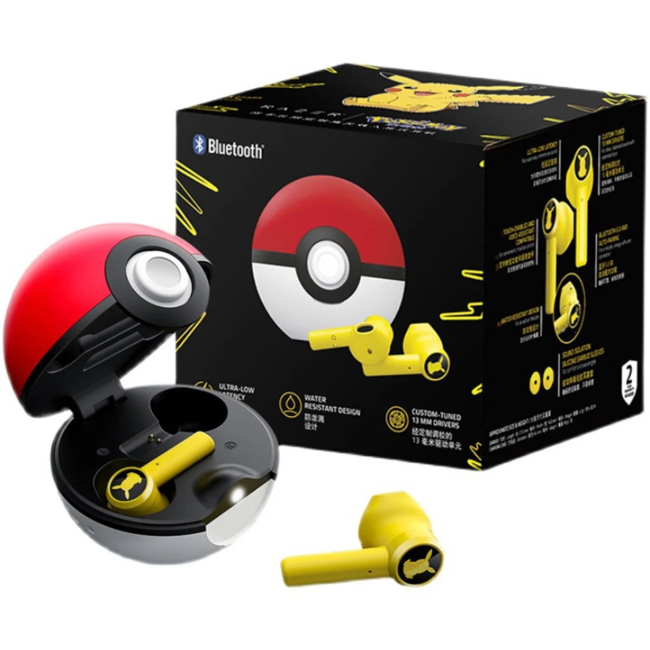 Pokemon Pikachu Earphones Wireless Bluetooth 5.0 Razer