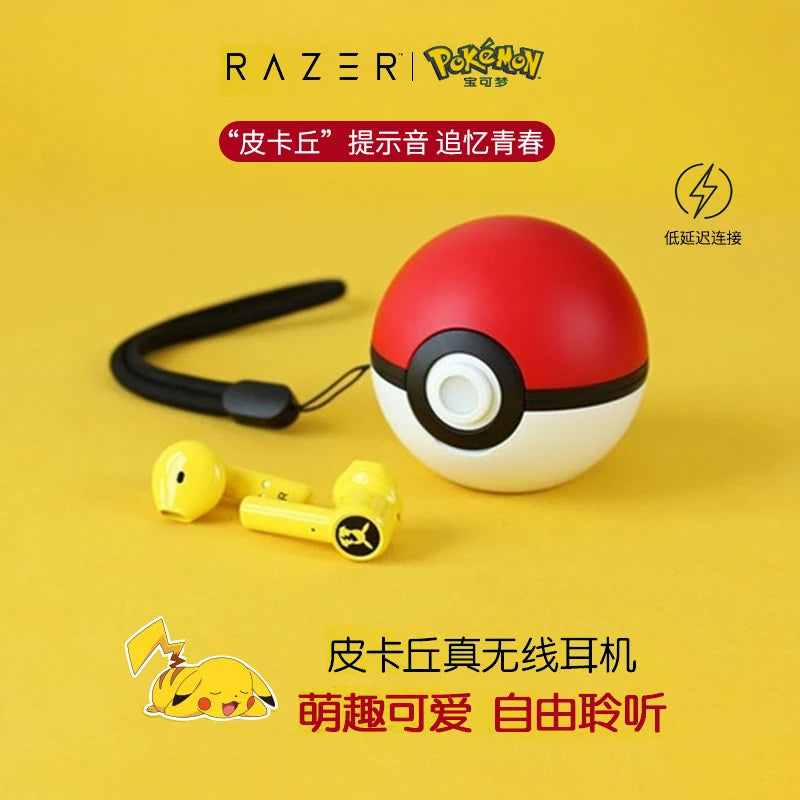 Pokemon Pikachu Earphones Wireless Bluetooth 5.0 Razer